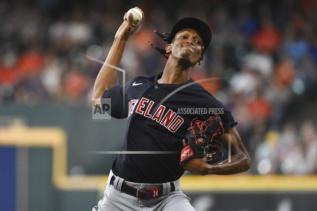Eric Christian Smith Cleveland Indians starting pitcher Triston McKenzie delivers during the first inning of the team's baseball game against the Houston Astros, Tuesday, July 20, 2021, in Houston. (AP Photo/Eric Christian Smith)