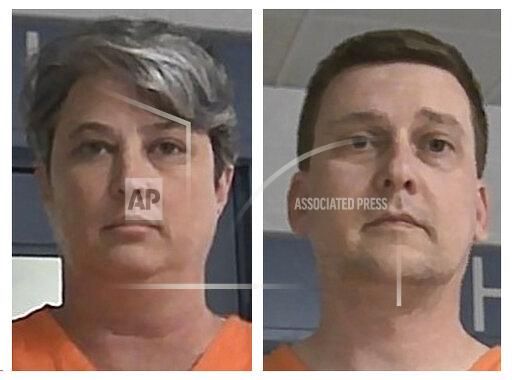 FILE - These booking photos released Oct. 9, 2021, by the West Virginia Regional Jail and Correctional Facility Authority show Jonathan Toebbe and his wife, Diana Toebbe. (West Virginia Regional Jail and Correctional Facility Authority via AP, File)