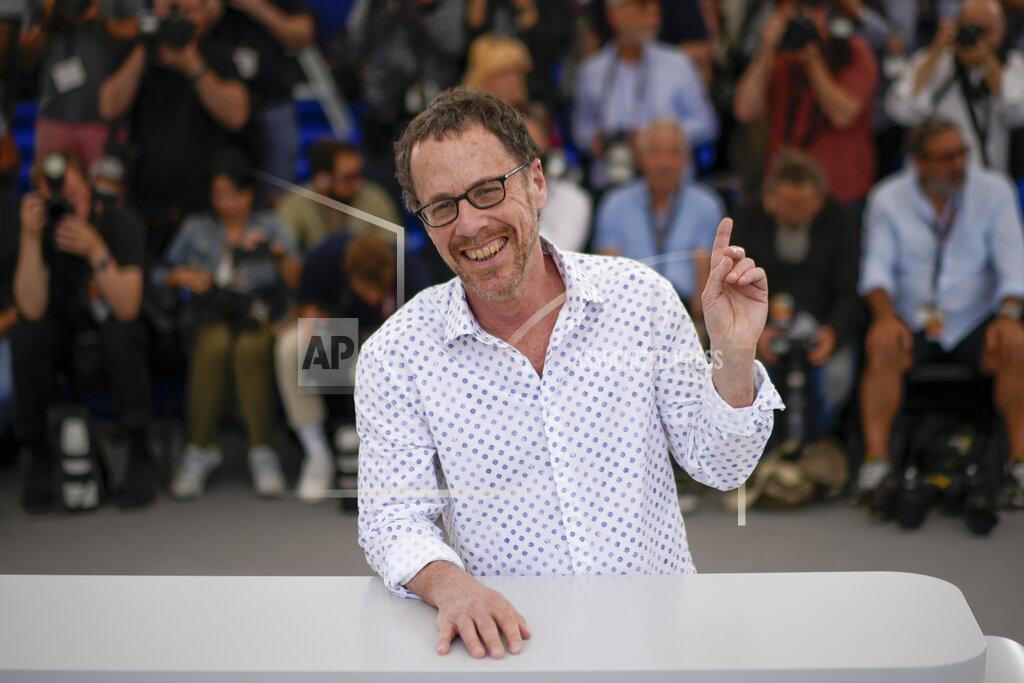 Daniel Cole Ethan Coen poses for photographers at the photo call for the film 'Jerry Lee Lewis: Trouble in Mind' at the 75th international film festival, Cannes, southern France, Monday, May 23, 2022. (AP Photo/Daniel Cole)