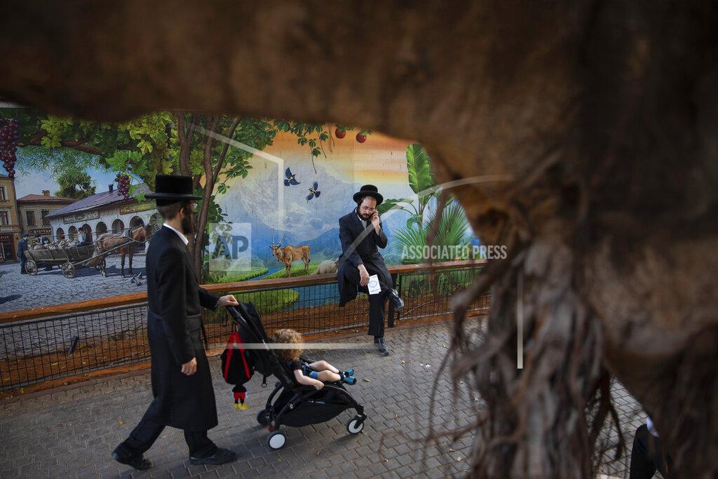 Oded Balilty Ultra-Orthodox Jews gather for the Tashlich ceremony, at a zoo in the ultra-Orthodox Israeli town of Bnei Brak, Tuesday, Sept. 14, 2021. Tashlich, which means 'to cast away' in Hebrew, is the practice by which Jews go to a large flowing body of water and symbolically 'throw away' their sins by throwing a piece of bread, or similar food, into the water before the Jewish holiday of Yom Kippur, the holiest day in the Jewish year which starts at sundown Wednesday. (AP Photo/Oded Balilty)