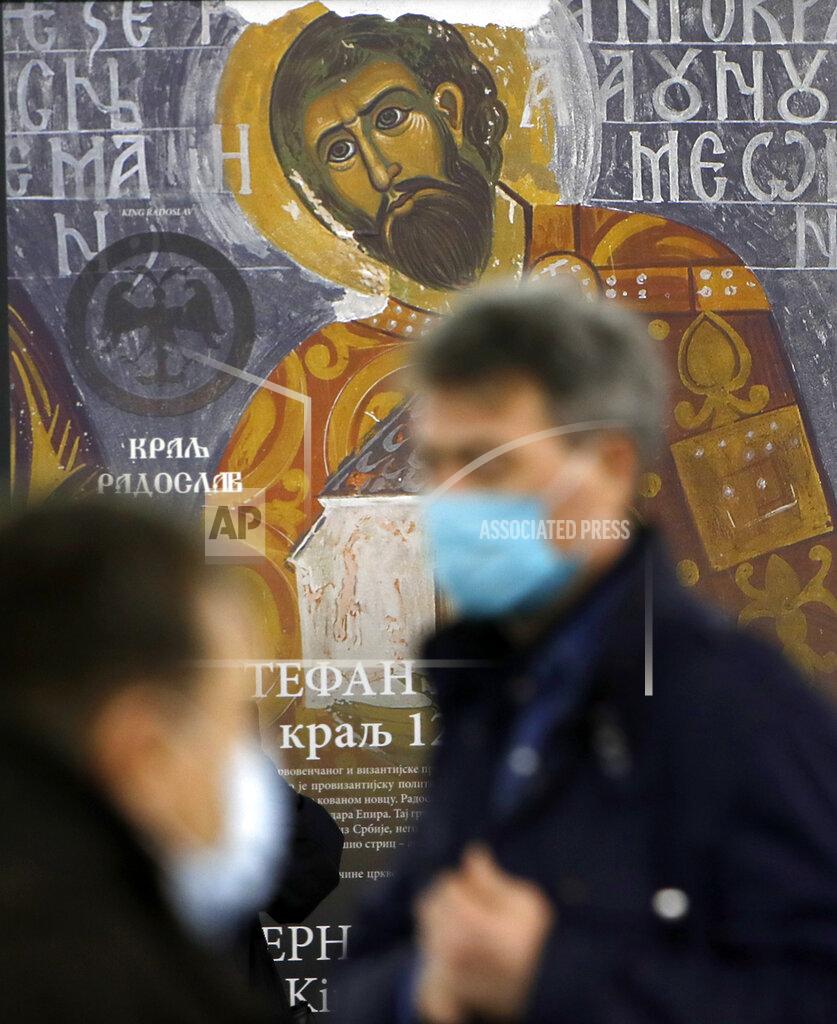 Darko Vojinovic People walk after receiving a dose of a Covid-19 vaccine at Belgrade Fair makeshift vaccination center in Belgrade, Serbia, Tuesday, Feb. 9, 2021. China is ready to consider "vaccine cooperation" with Central and Eastern European countries, President Xi Jinping said Tuesday in a meeting held by video link with European leaders. Serbia has received 1 million doses of a Chinese-developed coronavirus vaccine and Hungarian and Chinese vaccine developers are cooperating. (AP Photo/Darko Vojinovic)