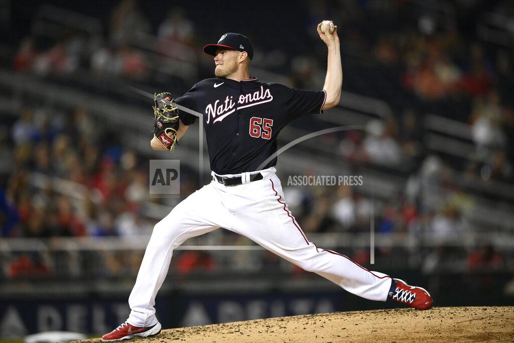 Nick Wass Washington Nationals starting pitcher Josh Rogers (65) delivers during the fourth inning of the second baseball game of a doubleheader against the New York Mets, Saturday, Sept. 4, 2021, in Washington. The Nationals won 4-3. (AP Photo/Nick Wass)