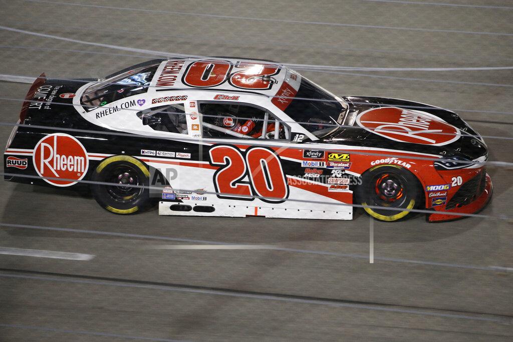 Steve Helber Christopher Bell enters Turn 1 during the NASCAR Xfinity Series auto race at Richmond Raceway in Richmond, Va., Friday, Sept. 20, 2019. (AP Photo/Steve Helber)