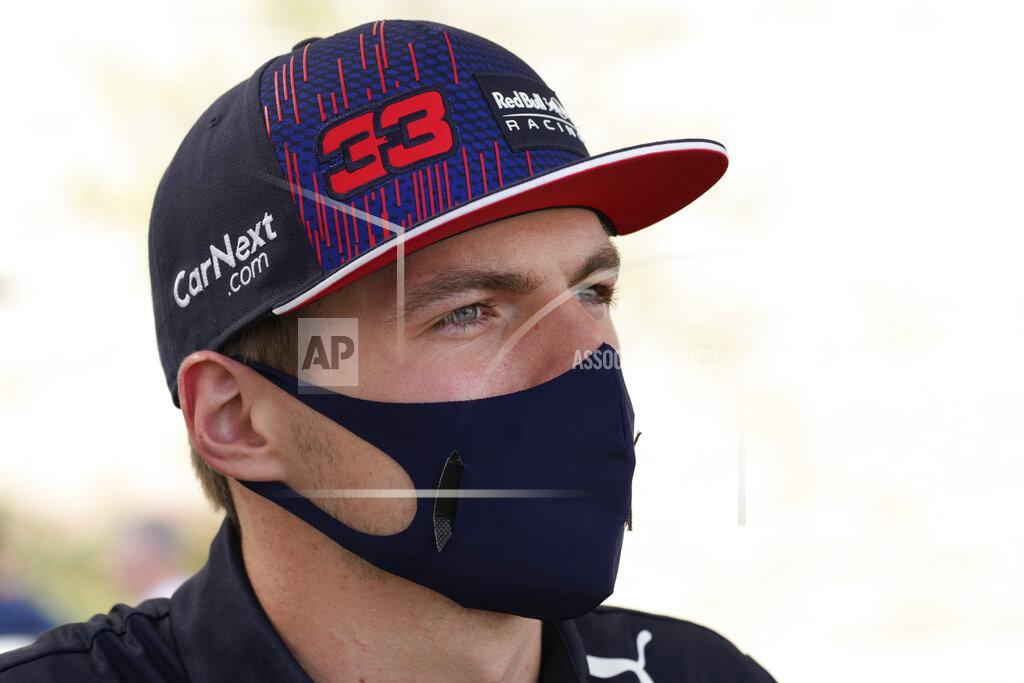 Nick Didlick Red Bull driver Max Verstappen, of the Netherlands, responds to a question during a news conference before the Formula One U.S. Grand Prix auto race at Circuit of the Americas, Thursday, Oct. 21, 2021, in Austin, Texas. (AP Photo/Nick Didlick)
