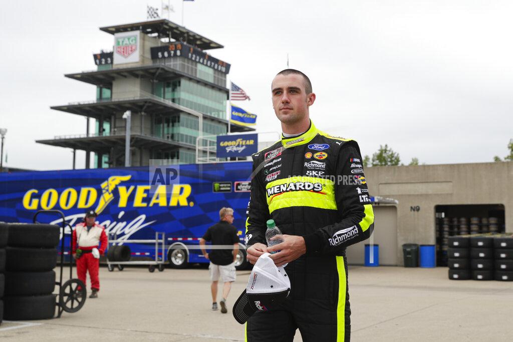 Michael Conroy NASCAR Xfinity Series driver Austin Cindric walks to his garage before the start of NASCAR Xfinity auto racing practice at Indianapolis Motor Speedway, Friday, Sept. 6, 2019 in Indianapolis. (AP Photo/Michael Conroy)