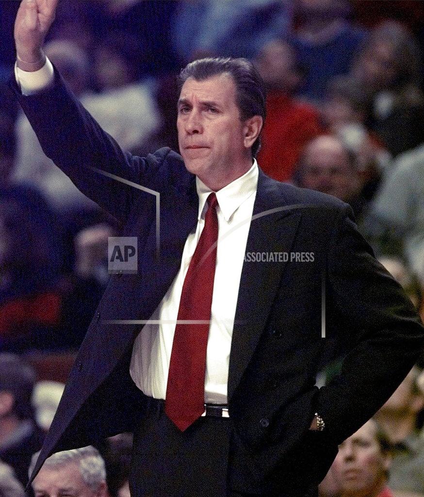 Michael S. Green FILE - In this Jan. 18, 1998, file photo, Houston Rockets coach Rudy Tomjanovich signals his team during the first quarter against the Chicago Bulls in Chicago. The votes are in, and word is about to come if this finally is the year that former Rockets coach Tomjanovich gets the call from the Basketball Hall of Fame. He's got support from many within the NBA, and his resume has far more than two NBA titles won as coach of the Rockets. The Hall will announce this year's enshrinement class on Saturday. (AP Photo/Michael S. Green, File)