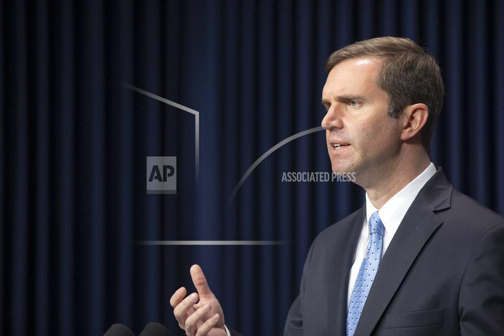 Ryan C. Hermens Kentucky Gov. Andy Beshear provides an update on the COVID-19 pandemic in the state during a media conference at the Kentucky state Capitol in Frankfort, Ky., on Thursday, Jan. 21, 2021. (Ryan C. Hermens/Lexington Herald-Leader via AP)