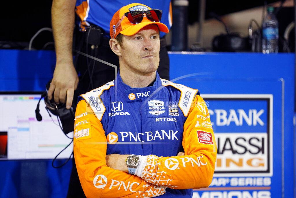 Charlie Neibergall Scott Dixon stands on pit road before an IndyCar Series auto race Saturday, July 20, 2019, at Iowa Speedway in Newton, Iowa. (AP Photo/Charlie Neibergall)