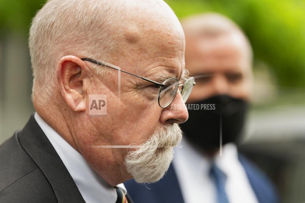 Manuel Balce Ceneta Special counsel John Durham, the prosecutor appointed to investigate potential government wrongdoing in the early days of the Trump-Russia probe, leaves federal court in Washington, Monday, May 16, 2022. A jury was picked Monday in the trial of a lawyer for the Hillary Clinton presidential campaign who is accused of lying to the FBI as it investigated potential ties between Donald Trump and Russia in 2016. (AP Photo/Manuel Balce Ceneta)