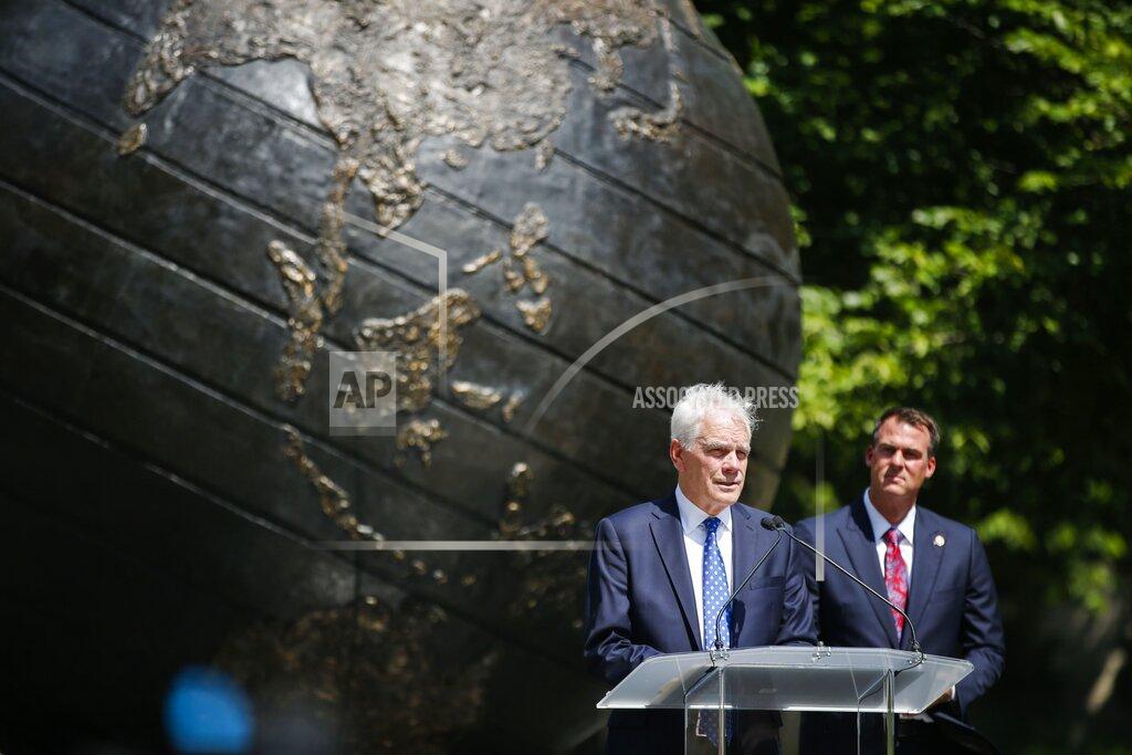Michael Noble Jr. John O'Connor speaks after his appointment as Oklahoma's Attorney General by Gov. Kevin Stitt, on Friday, July 23, 2021, in Tulsa, Okla. O'Connor fills a vacancy left in May when former Attorney General Mike Hunter stepped down suddenly. (Michael Noble Jr./Tulsa World via AP)