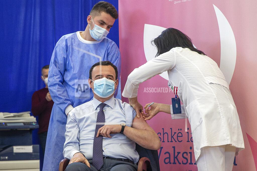 Visar Kryeziu FILE - In this Monday, March 29, 2021 file photo, Kosovo Prime Minister Albin Kurti is given the AstraZeneca COVID-19 vaccine, from the Covax facility, at a sport center in capital Pristina, Kosovo. In late June, the international system for sharing coronavirus vaccines sent about 530,000 doses to Britain – more than double the amount sent that month to the entire continent of Africa. It was the latest example of how a system that was supposed to guarantee low and middle-income countries vaccines is failing, leaving them at the mercy of haphazard donations from rich countries. (AP Photo/Visar Kryeziu, file)