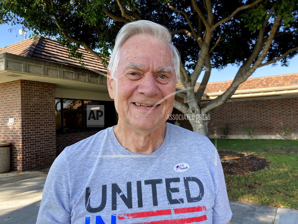 Amy Taxin Steve Marsh, a 75-year-old retired realtor from Westminster, Calif. poses for a photo on Tuesday, Sept. 14, 2021. Marsh said he voted for the recall for many reasons, including Newsom's handling of the pandemic and the closure of many businesses. He said he is a Republican and generally doesn't vote for Democrats, who he feels are too supportive of tax increases. He chose Larry Elder to replace Newsom as he feels that Elder shares his politically conservative views. (AP Photo/Amy Taxin)