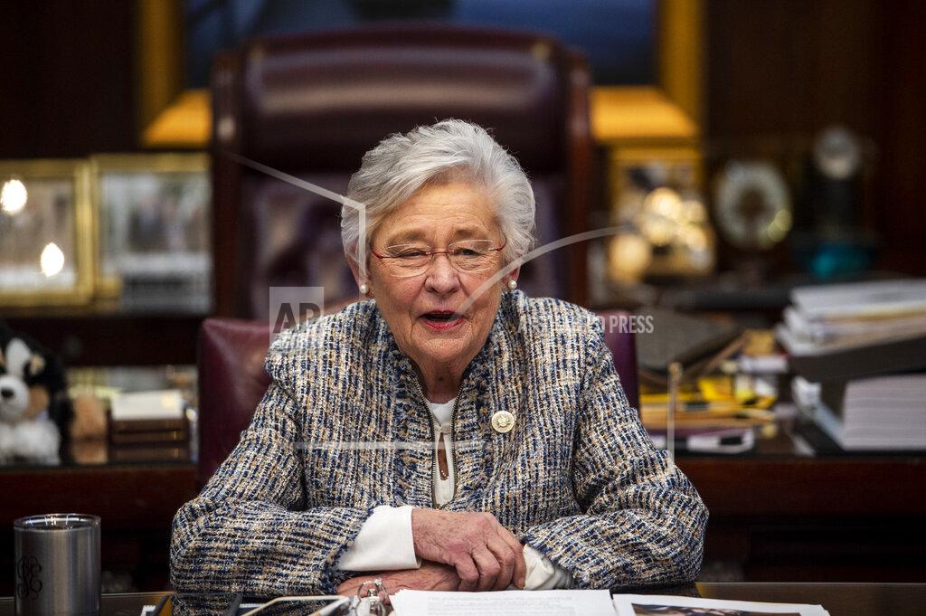 Jake Crandall FILE - Alabama Gov. Kay Ivey holds a sit down interview with reporters in the Governor's office at the Alabama State Capitol Building in Montgomery, Ala., on Wednesday, Feb. 3, 2021. A federal judge on Friday, May 13, 2022 blocked part of an Alabama law that made it a felony to prescribe gender-affirming puberty blockers and hormones to transgender minors. U.S. District Judge Liles Burke issued a preliminary injunction to stop the state from enforcing the medication ban, which took effect May 8, while a lawsuit goes forward.(Jake Crandall/The Montgomery Advertiser via AP, File)