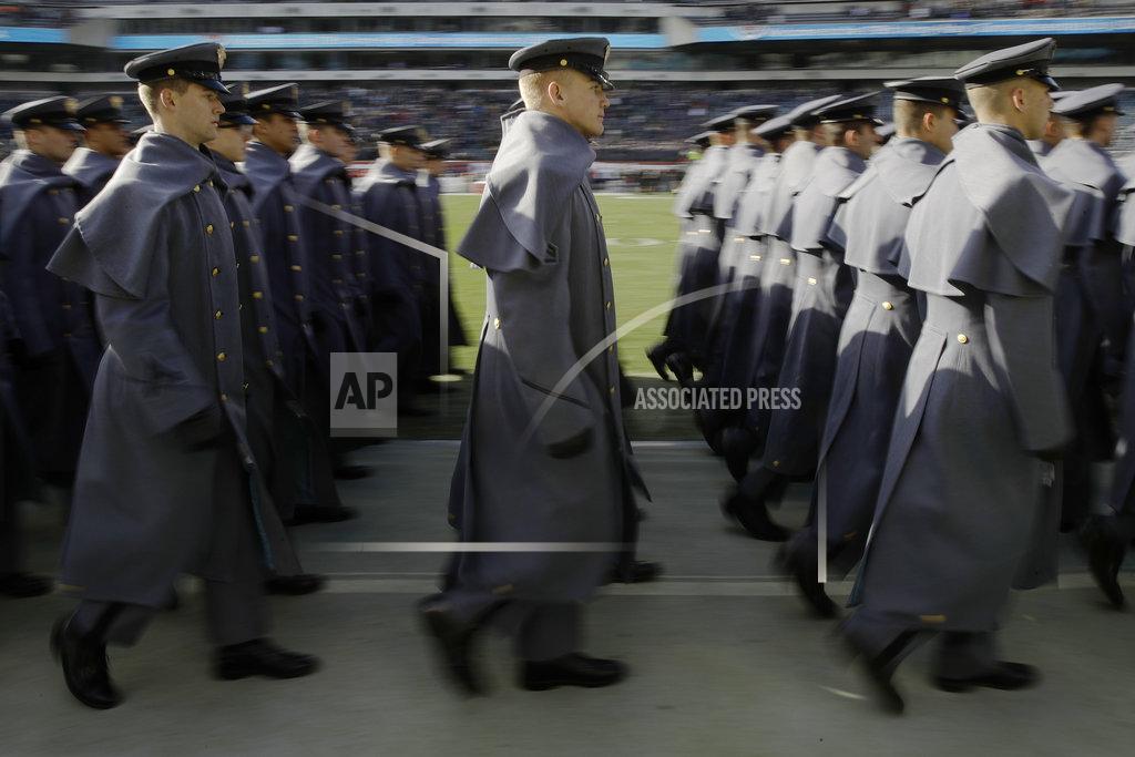 Matt Rourke Army cadets march onto the field ahead of an NCAA college football against Navy, Saturday, Dec. 8, 2018, in Philadelphia. (AP Photo/Matt Rourke)