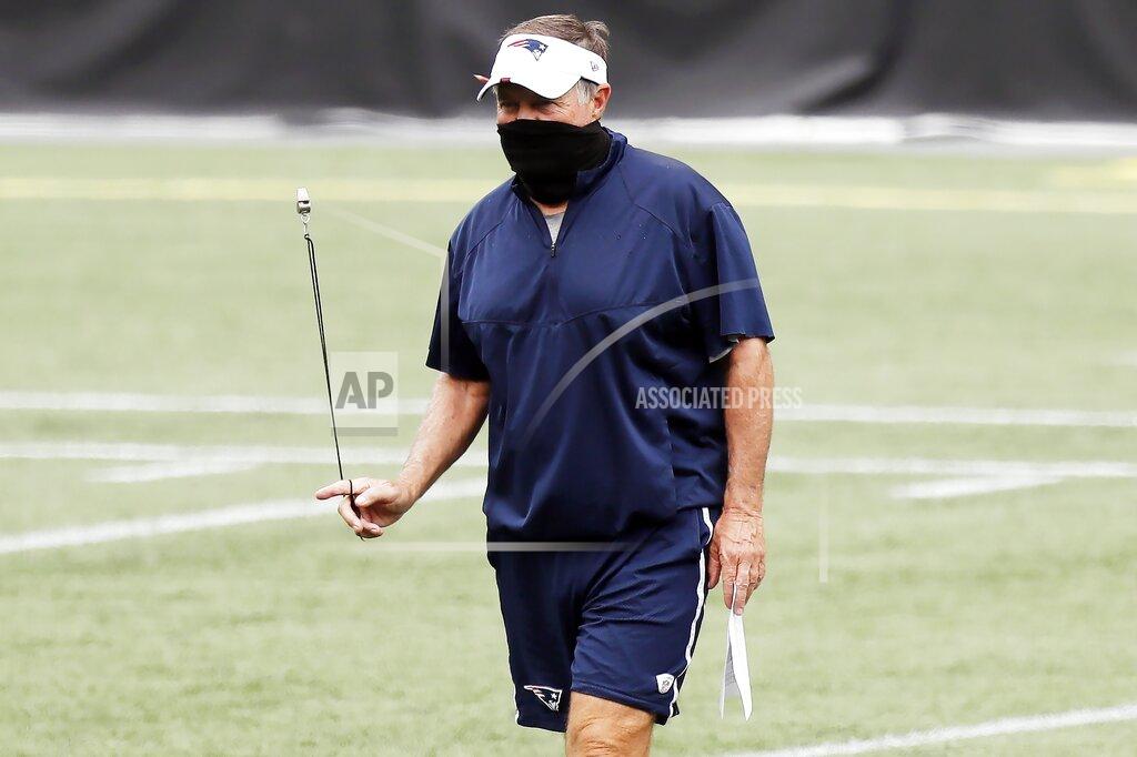 Michael Dwyer New England Patriots head coach Bill Belichick twirls his whistle before an NFL football training camp scrimmage, Friday, Aug. 28, 2020, in Foxborough, Mass. (AP Photo/Michael Dwyer, Pool)