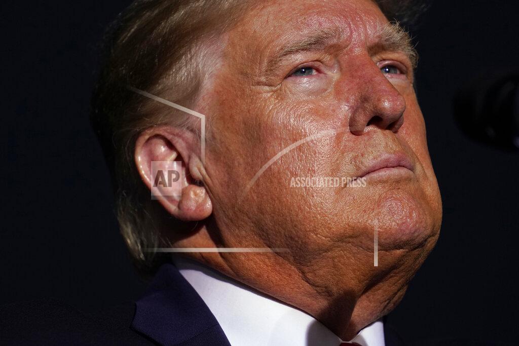 Andrew Harnik President Donald Trump speaks at a rally at Minden-Tahoe Airport in Minden, Nev., Saturday, Sept. 12, 2020. (AP Photo/Andrew Harnik)