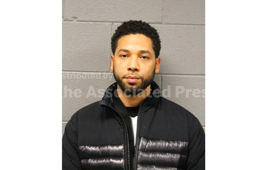 This Feb. 21, 2019 booking photo released by Chicago Police Department shows Jussie Smollett. Police say the