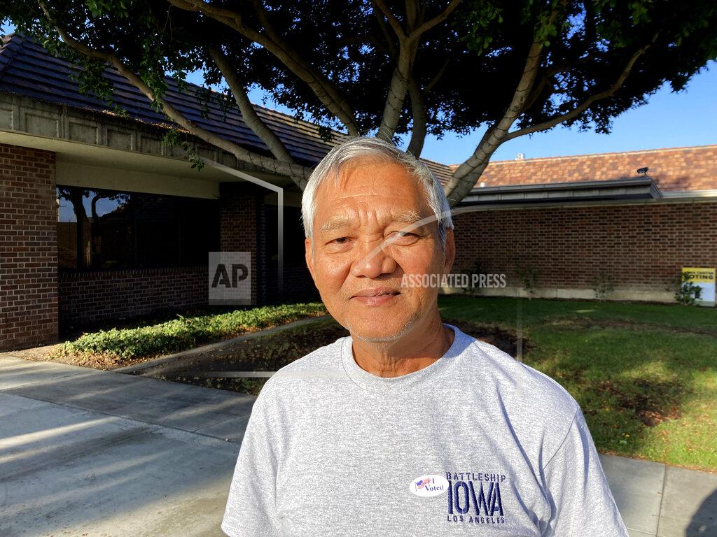 Amy Taxin Than Nguyen, a 66-year-old retiree from Garden Grove, Calif. poses for a photo in Westminster, Calif. on Tuesday, Sept. 14, 2021. Nguyen said he voted for the recall as he didn't like how Gov. Gavin Newsom initially said the coronavirus was spread through nail salons, a comment that offended him as a member of the Vietnamese American community. He cast his ballot for Kevin Kiley, he said, since Kiley is the one who made the recall happen in the first place. (AP Photo/Amy Taxin)