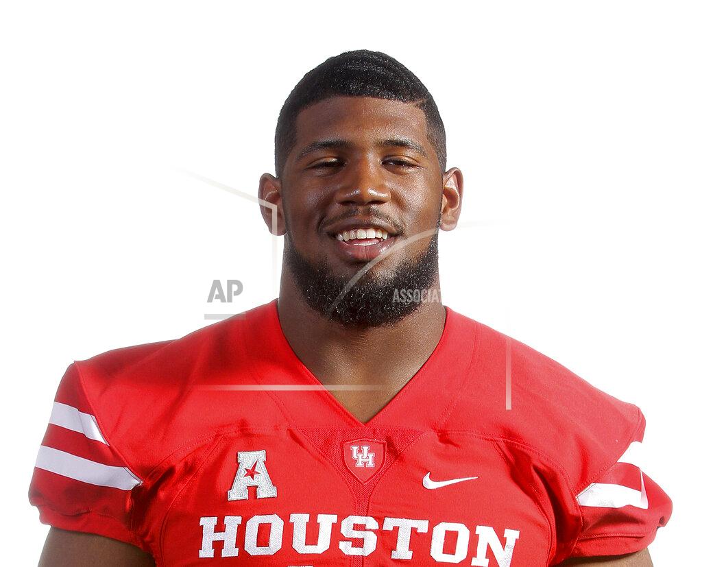 Erik Williams This photo provided by Houston Athletics shows Ed Oliver. Oliver is a possible first round pick in the 2019 NFL Draft. (Erik Williams/Houston Athletics via AP)