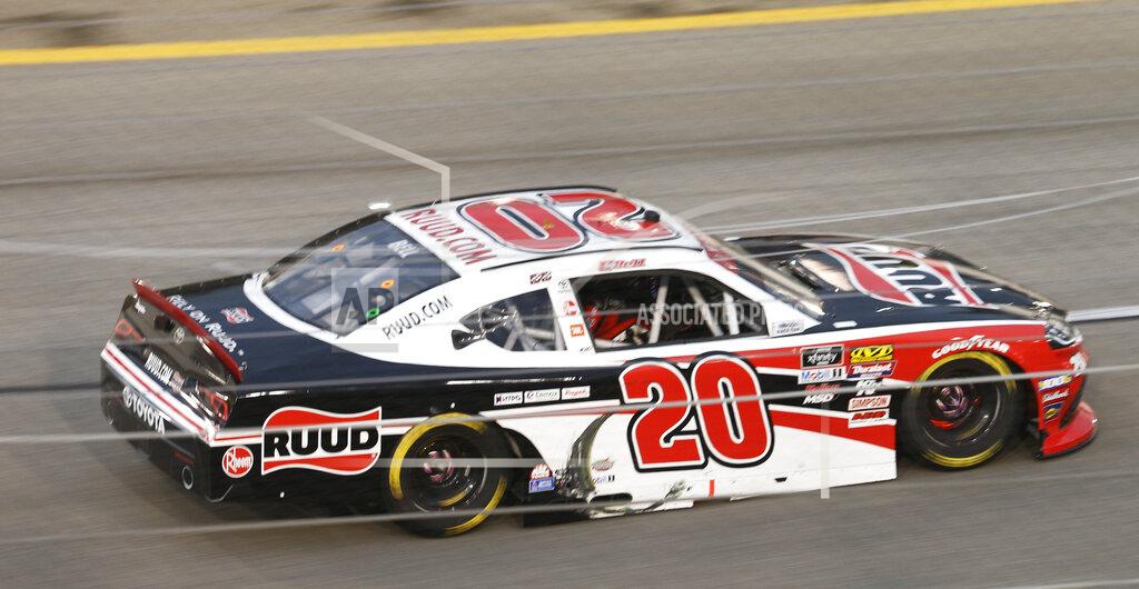 Steve Helber Christopher Bell drives into turn one during the NASCAR Xfinity Series auto race at Richmond Raceway in Richmond, Va., Friday, April 12, 2019. (AP Photo/Steve Helber)