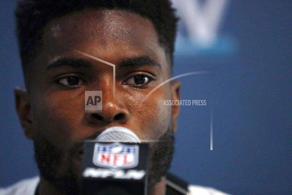 Wilfredo Lee San Francisco 49ers free safety Jimmie Ward speaks during a media availability for the NFL Super Bowl 54 football game, on Tuesday, Jan. 28, 2020, in Miami. (AP Photo/Wilfredo Lee)