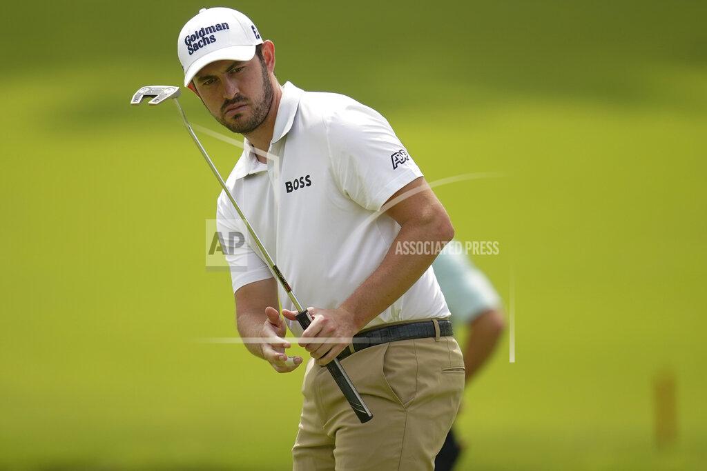 Sue Ogrocki Patrick Cantlay putts on the 13th hole during a practice round for the PGA Championship golf tournament, Tuesday, May 17, 2022, in Tulsa, Okla. (AP Photo/Sue Ogrocki)