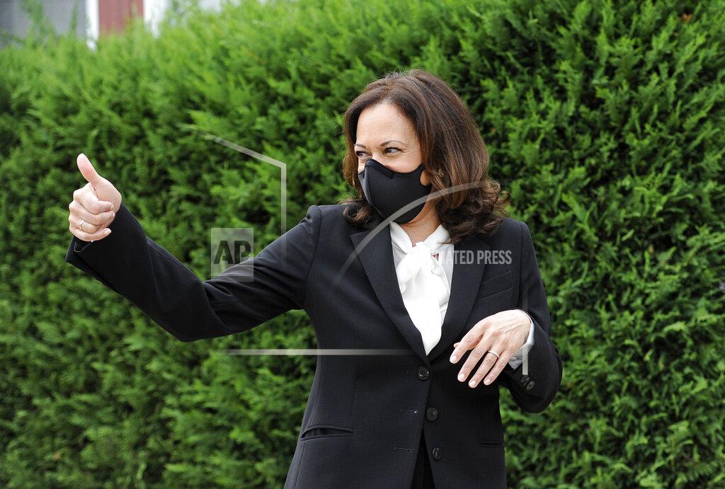 Michael Perez In this Sept. 17, 2020, photo, Democratic vice presidential candidate Sen. Kamala Harris, D-Calif., gives a thumps up during a campaign stop in Philadelphia. Black voters across Michigan will be pivotal in deciding who will win the battleground state in November. But engaging them at a time of immense uncertainty across the nation because of the pandemic and unrest over the effects of systemic racism has been especially challenging. (AP Photo/Michael Perez)