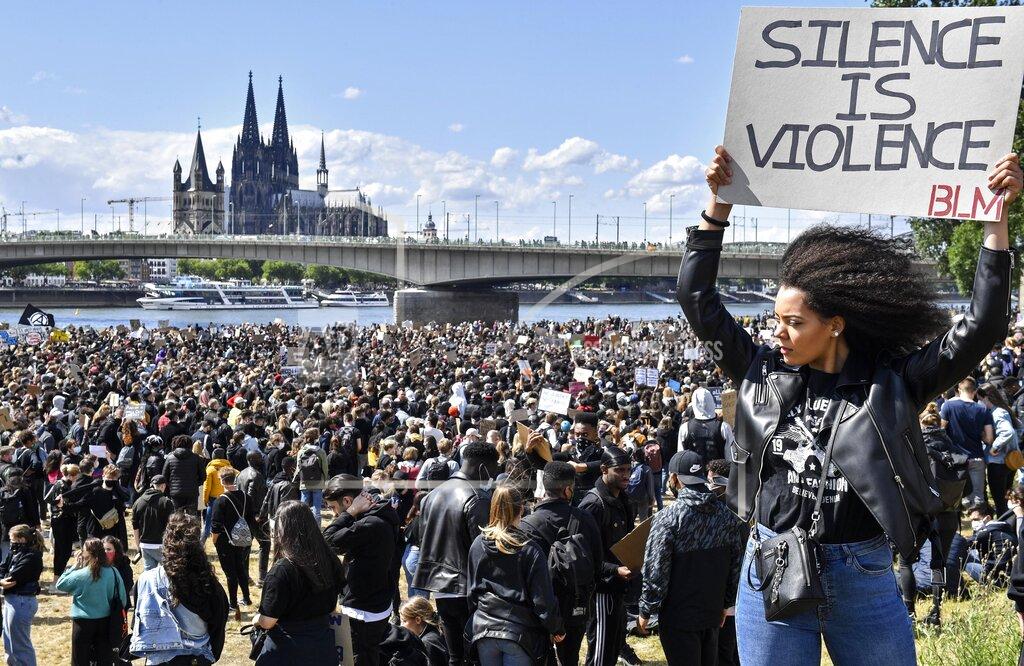 Martin Meissner FILE - In this Saturday June 6, 2020 file photo, thousands of people demonstrate in Cologne, Germany, to protest against racism and the recent killing of George Floyd by police officers in Minneapolis, USA. Belarusian opposition figures, Hong Kong-pro-democracy activists, the Black Lives Matter movement, a jailed Russian opposition leader and two former White House senior advisers are among this year’s nominations for the Nobel Peace Prize. The 2021 deadline has passed and some of those who nominated people have spoken up. (AP Photo/Martin Meissner, File)
