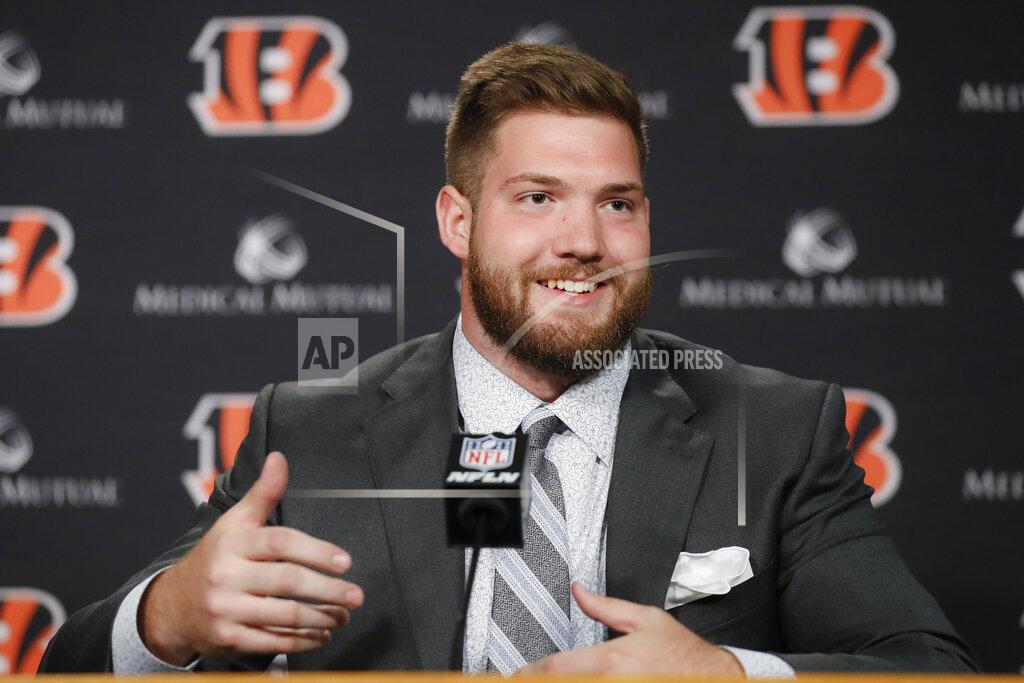 John Minchillo Cincinnati Bengals first-round draft pick Jonah Williams speaks during a news conference at Paul Brown Stadium, Friday, April 26, 2019, in Cincinnati. (AP Photo/John Minchillo)