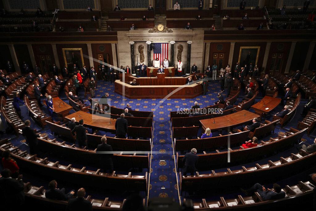Chip Somodevilla President Joe Biden addresses a joint session of Congress, Wednesday, April 28, 2021, in the House Chamber at the U.S. Capitol in Washington. (Chip Somodevilla/Pool via AP)