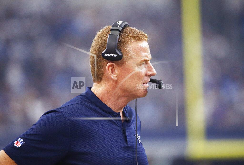 Ron Jenkins FILE - In this Sept. 30, 2018, file photo, Dallas Cowboys head coach Jason Garrett watches from the sideline during the first half of the team's NFL football game against the Detroit Lions in Arlington, Texas. Garrett enters the final year of his contract and has two playoff wins in nine seasons. He has to win now or owner Jerry Jones will have to make a tough decision. (AP Photo/Ron Jenkins, File)