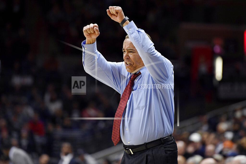 Jessica Hill Houston's Kelvin Sampson reacts in the second half of an NCAA college basketball game against Connecticut, Thursday, March 5, 2020, in Storrs, Conn. (AP Photo/Jessica Hill)