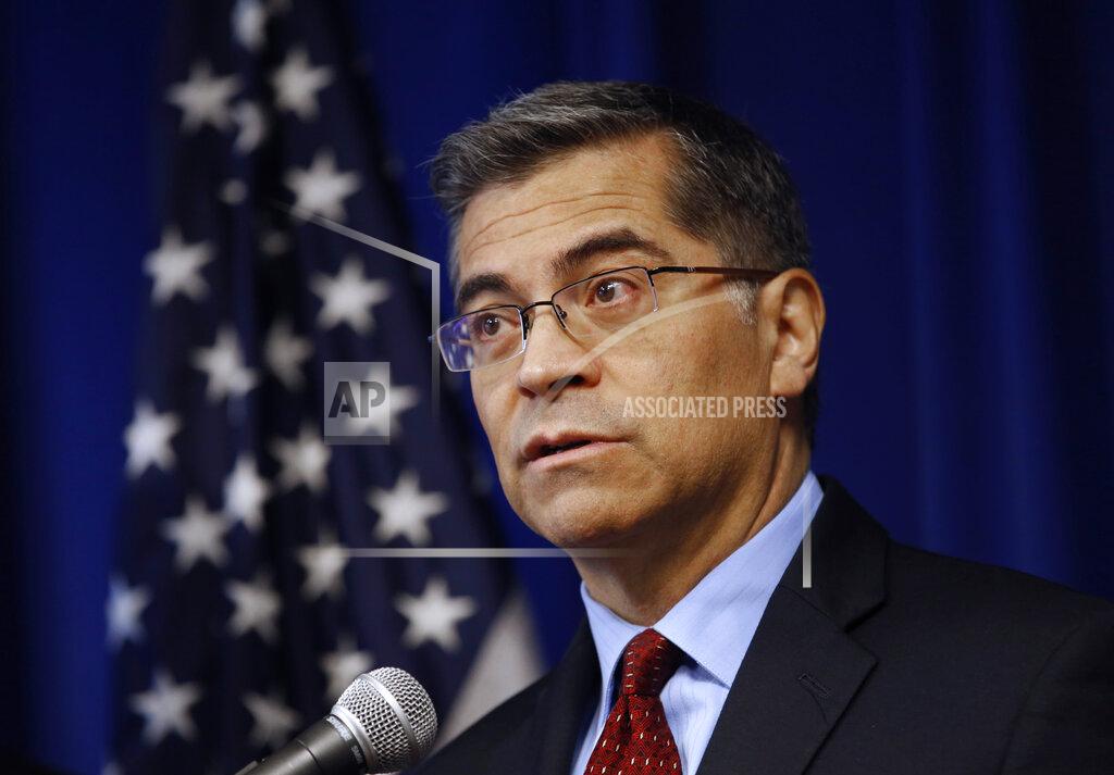 Rich Pedroncelli FILE - In this Dec. 4, 2019, file photo, California Attorney General Xavier Becerra speaks during a news conference in Sacramento, Calif. When President-elect Joe Biden announced his choice for health secretary in December 2020, Becerra was picked. (AP Photo/Rich Pedroncelli, File)