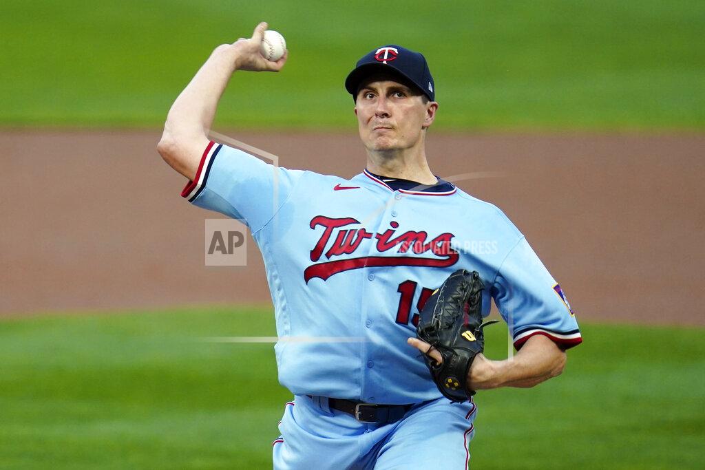 Jim Mone Minnesota Twins pitcher Homer Bailey throws against the Detroit Tigers in the first inning of a baseball game Tuesday, Sept. 22, 2020, in Minneapolis. (AP Photo/Jim Mone)