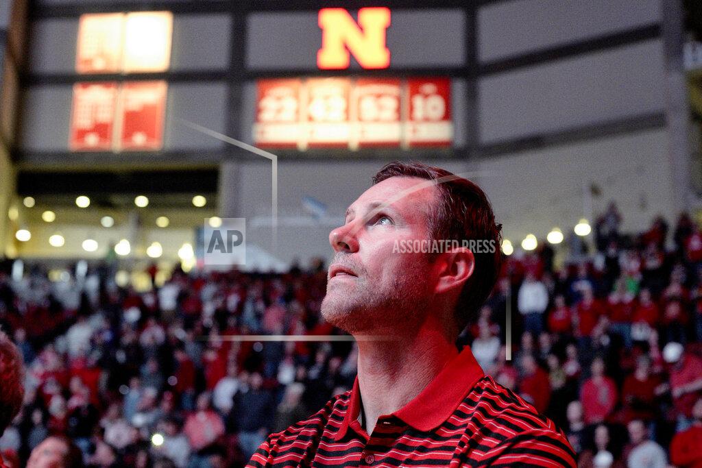 Nati Harnik In this Oct. 30, 2019 photo, In this Wednesday, Oct. 30, 2019 photo, Nebraska coach Fred Hoiberg looks at the overhead screen during player introductions before an NCAA college basketball exhibition game against Doane University in Lincoln, Neb. Hoiberg knows the track record of Nebraska basketball coaches is not good. He wanted the job anyway. He takes over a program that has not won a conference championship in 70 years or ever won a game in the NCAA Tournament. He says a sold-out arena and top-notch facilities can trump the program's lack of tradition. (AP Photo/Nati Harnik)