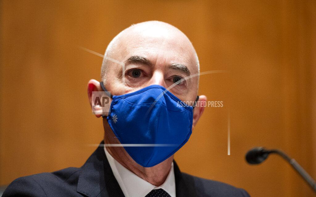 Bill Clark Homeland Security Secretary nominee Alejandro Mayorkas testifies during his confirmation hearing in the Senate Homeland Security and Governmental Affairs Committee on Tuesday, Jan. 19, 2021, on Capitol Hill in Washington. (Bill Clark/Pool via AP)