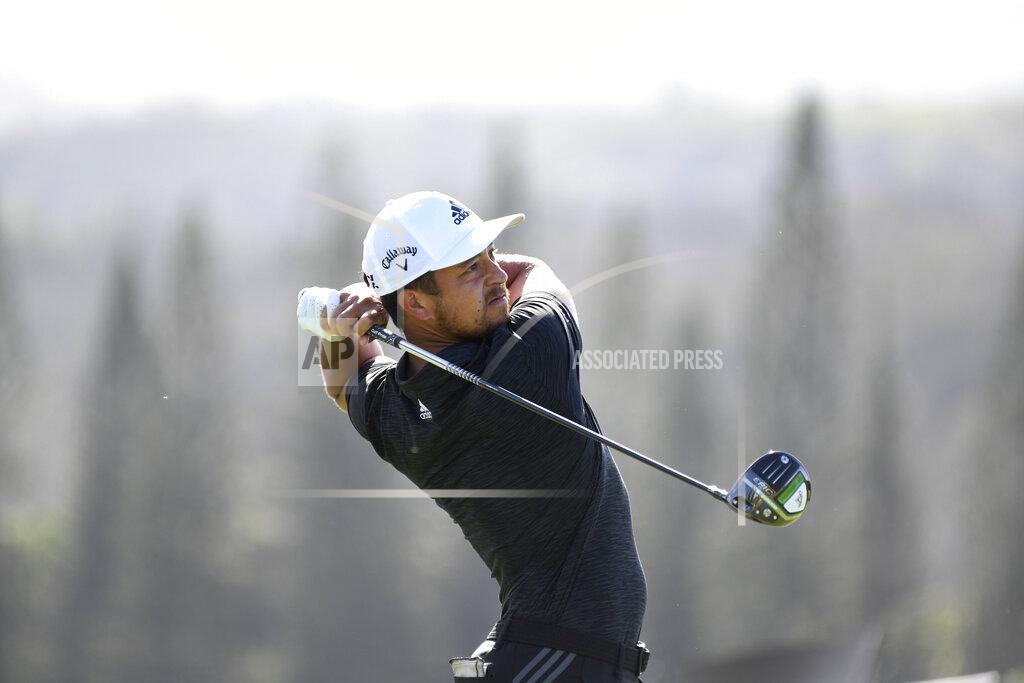 Matthew Thayer Xander Schauffele follows through on a shot during the second round of the Tournament of Champions golf event Friday, Jan. 8, 2021, at Kapalua Plantation Course in Kapalua, Hawaii. (Matthew Thayer/The Maui News via AP)