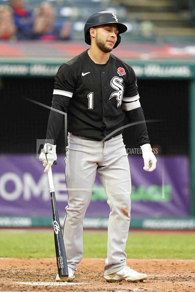 Tony Dejak Chicago White Sox's Nick Madrigal reacts after striking out in the fifth inning of the second baseball game of a doubleheader against the Cleveland Indians, Monday, May 31, 2021, in Cleveland. The Indians won 3-1. (AP Photo/Tony Dejak)