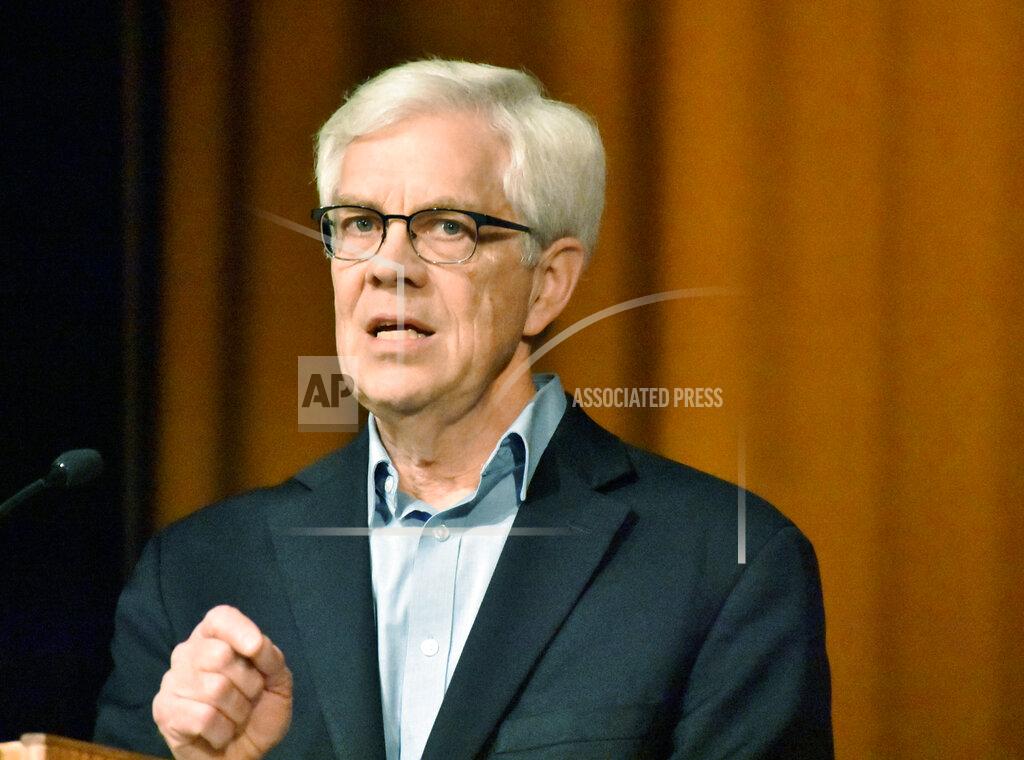 Matthew Brown FILE - In this Wednesday, Feb. 12, 2020 file photo, Montana Lt. Gov. Mike Cooney speaks at a forum for Democratic gubernatorial candidates at Montana State University Billings in Billings, Mont. Democrats and Republicans have poured money into Montana’s race for governor with both sides trying to win control of the executive branch in a Western state where Republicans have dominated the legislature for a decade. It’s the most hotly contested of the nation’s 11 governor’s races this fall. Other marquee races are in Missouri, where Democrats see an opening after the GOP incumbent has stumbled in his response to the coronavirus outbreak, and North Carolina, where Republicans are trying to unseat a Democratic governor. (AP Photo/Matthew Brown, File)