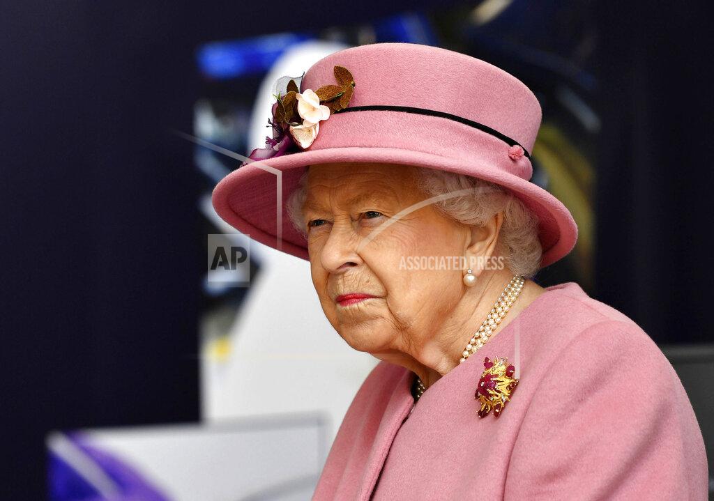 Ben Stansall FILE - In this Thursday, Oct. 15, 2020 file photo, Britain's Queen Elizabeth II visits the Defence Science and Technology Laboratory (DSTL) at Porton Down, England. Queen Elizabeth II marked the 20th anniversary of the Sept. 11 attacks by offering her sympathies to the victims, survivors and families affected by the atrocity. In a message to President Joe Biden, the monarch remembered the “terrible attacks" on New York and Washington, D.C. (Ben Stansall/Pool via AP, File)