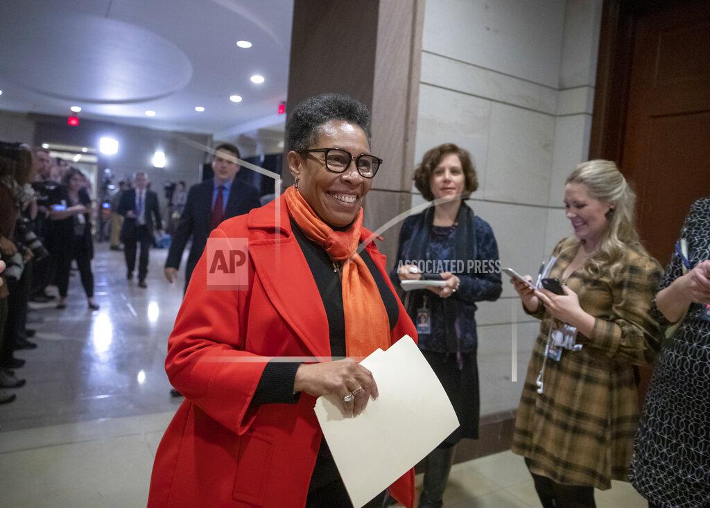 J. Scott Applewhite FILE - In this Nov. 28, 2018, file photo Rep. Marcia Fudge, D-Ohio, who declined to enter the speaker's race after securing concessions from Democratic Leader Nancy Pelosi, arrives for the Democratic Caucus leadership elections at the Capitol in Washington. At Agriculture and the Department of Housing and Urban Development, Fudge and California Rep. Karen Bass, respectively, are being considered by President-elect Joe Biden to be a part of the administration. (AP Photo/J. Scott Applewhite, File)