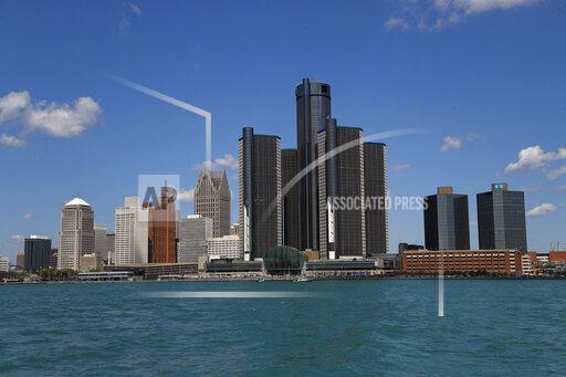 FILE - The Detroit skyline is shown from the Detroit River on May 12, 2020. Detroit's mayor believes tens of thousands of residents in the majority-Black city were missed in the 2020 census. (AP Photo/Paul Sancya, File)