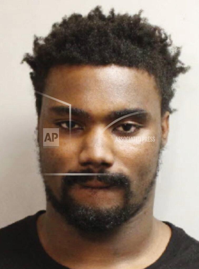 Uncredited This booking photo provided by the Leon County, Fla., Sheriff's Office shows former Florida State offensive lineman Jauan Williams, who is facing misdemeanor charges that he struck his then-girlfriend during arguments two years ago. Williams, 23, vehemently denied the allegations during an interview with The Associated Press on Thursday, May 21, 2020. ( Leon County Sheriff's Office via AP)