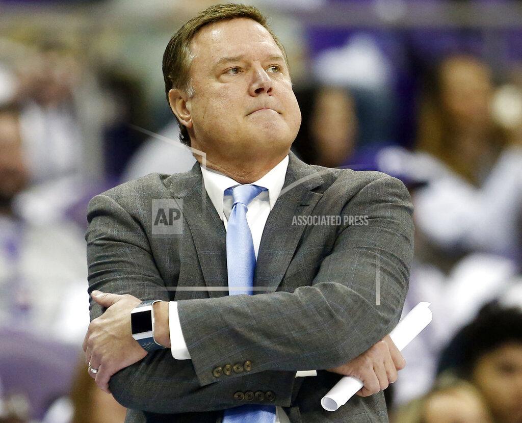 Ron Jenkins Kansas head coach Bill Self looks on as Kansas plays TCU during the second half of an NCAA college basketball game, Saturday, Feb. 8, 2020 in Fort Worth, Texas. Kansas coach Bill Self was still trying to figure out the makeup of his team the first week of November, roughly about the time the Jayhawks would have had a couple exhibition games under their belt in anticipation of the season. (AP Photo/Ron Jenkins)