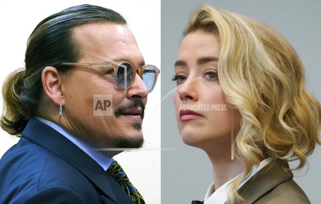 Steve Helber This combination of two separate photos shows actor Johnny Depp, left, and Amber Heard in the courtroom at the Fairfax County Circuit Courthouse in Fairfax, Va., Monday, May 23, 2022. Depp sued his ex-wife Amber Heard for libel in Fairfax County Circuit Court after she wrote an op-ed piece in The Washington Post in 2018 referring to herself as a "public figure representing domestic abuse." (AP Photo/Steve Helber, Pool)