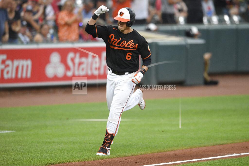 Nick Wass Baltimore Orioles' Ryan Mountcastle celebrates his home run during the fourth inning of a baseball game against the Washington Nationals, Saturday, July 24, 2021, in Baltimore. (AP Photo/Nick Wass)