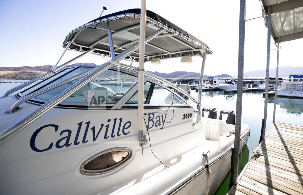 Steve Marcus A view of the Callville Bay Marina in the Lake Mead National Recreation Area Tuesday, Sept. 14, 2021 in Las Vegas. Some businesses that depend on the Colorado River caught a wave of customers after coronavirus pandemic closures closed schools and offices. But boat rental and recreation company chief Chad Taylor says that receding water levels at Lake Mead, the river’s drought-stricken reservoir, have him constantly moving docks farther into Callville Bay. (Steve Marcus /Las Vegas Sun via AP)