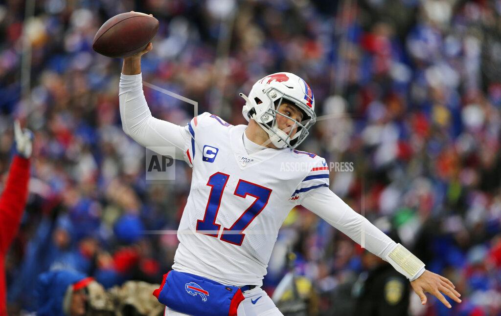 John Munson Buffalo Bills quarterback Josh Allen celebrates after a 1-yard touchdown during the first half of an NFL football game against the Washington Redskins, Sunday, Nov. 3, 2019, in Orchard Park, N.Y. (AP Photo/John Munson)