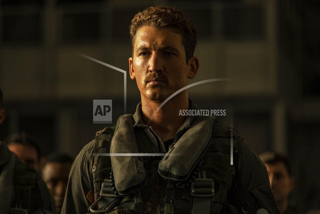 Scott Garfield This image released by Paramount Pictures shows Miles Teller in "Top Gun: Maverick." (Paramount Pictures via AP)