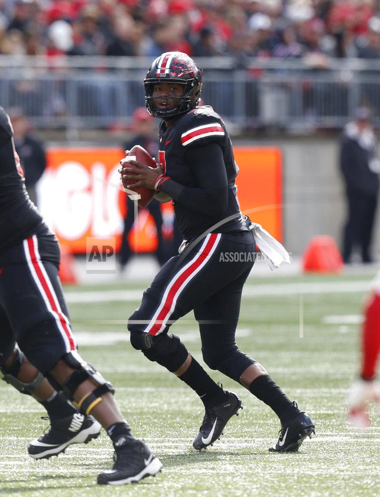 Jay Laprete Ohio State quarterback Dwayne Haskins drops back to pass against Nebraska during the first half of an NCAA college football game Saturday, Nov. 3, 2018, in Columbus, Ohio. (AP Photo/Jay LaPrete)